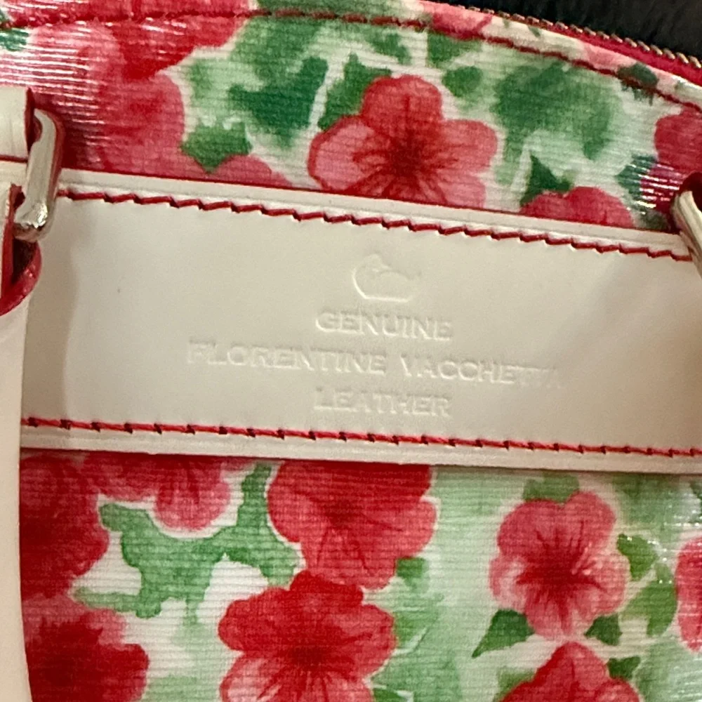 Dooney and Bourke Floral Satchel in coated cotton - Picture 4 of 8